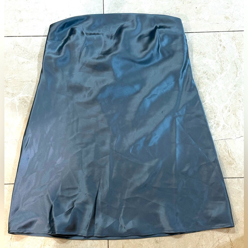 Wild Fable satin strapless dress